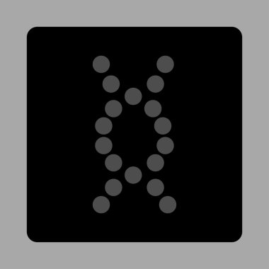 DNA sarmal yuvarlak kare düğme