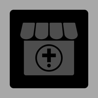 Klinik Yuvarlak Kare Düğmesi