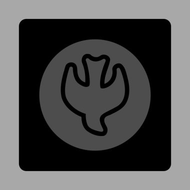 Düşen ruh yuvarlak kare düğme