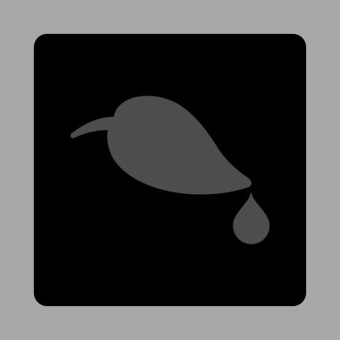 Kare düğme ekoloji yuvarlak