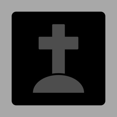 Mezar taşı yuvarlak kare düğme