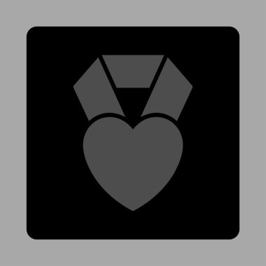 Kalp Ödülü yuvarlak kare düğme