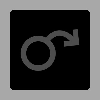 İktidarsızlık yuvarlak kare düğme