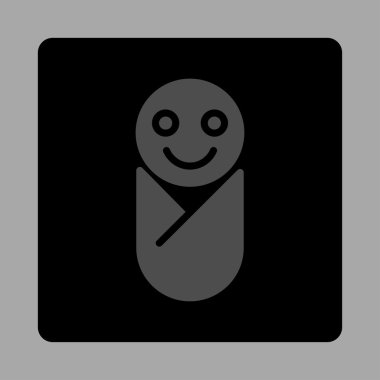 Bebek Yuvarlak Kare Düğmesi