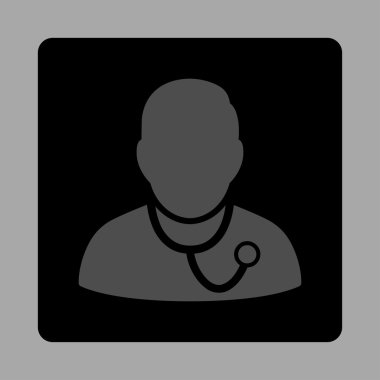 Doktor yuvarlak kare düğme