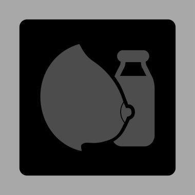 Anne Sütü Yuvarlak Kare Düğmesi