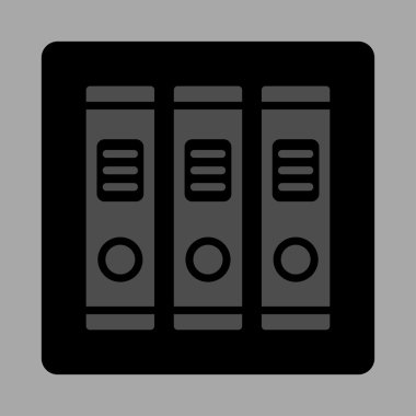 Office kitaplar yuvarlak kare düğme