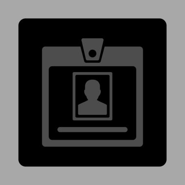 Kişi rozet yuvarlak kare düğme