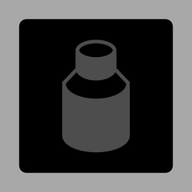 Phial yuvarlak kare düğme