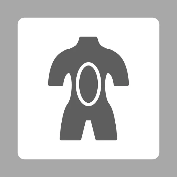 解剖学角丸四角形] ボタン — ストックベクタ