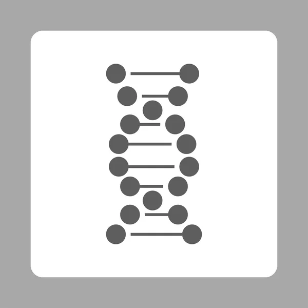 ゲノム丸みを帯びた正方形のボタン — ストックベクタ