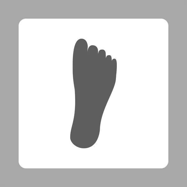 Botón cuadrado redondeado del pie — Archivo Imágenes Vectoriales