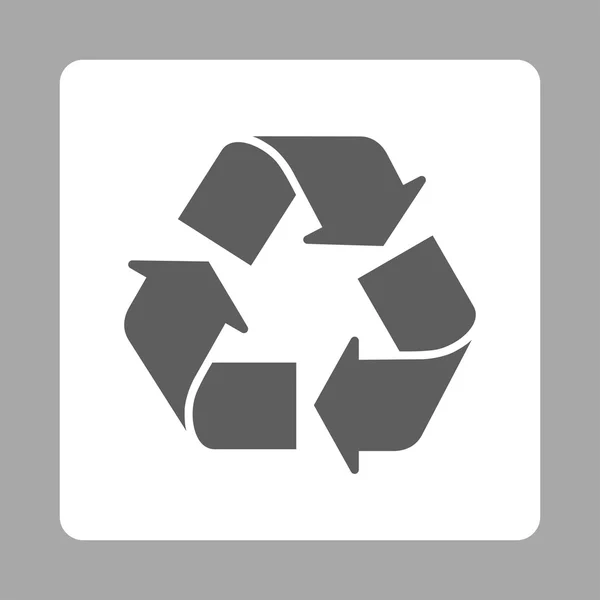 Кнопка Recycle Rounded Square — стоковый вектор