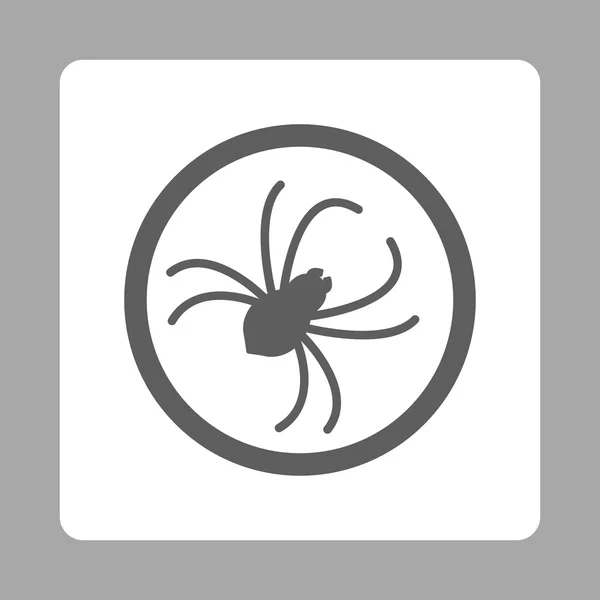 Pók lekerekített négyzet gomb — Stock Vector