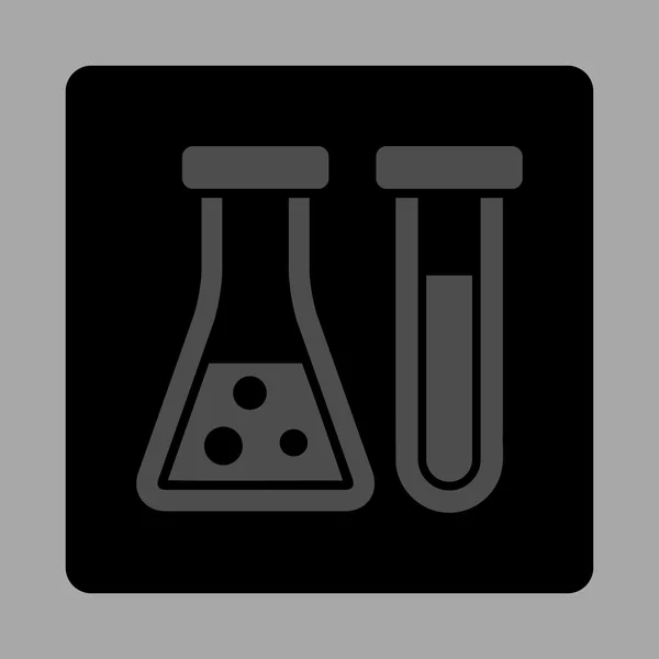 Botón cuadrado redondeado de química — Archivo Imágenes Vectoriales
