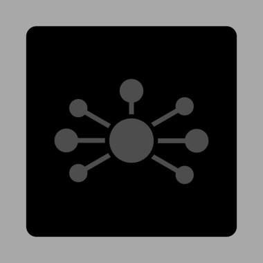 Linkler yuvarlak kare düğme