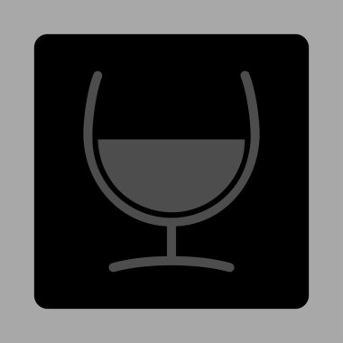 Çare cam kare düğme yuvarlak