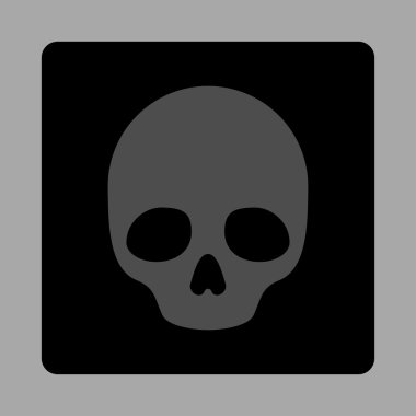 Ölüm yuvarlak kare düğme