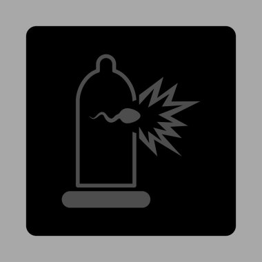 Sperm kaçış yuvarlak kare düğme