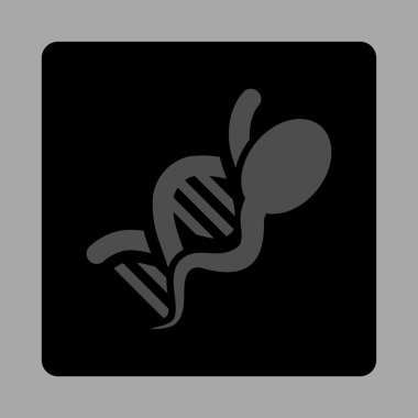 Sperm genom yuvarlak kare düğme