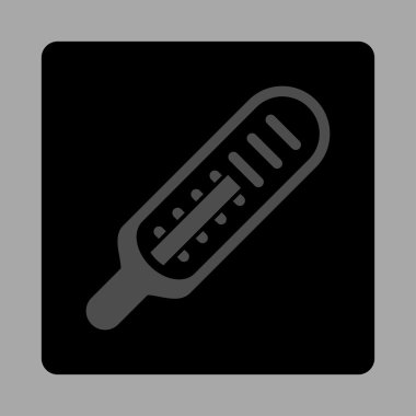 Termometre yuvarlak kare düğme