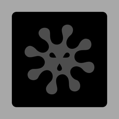 Enfeksiyon yuvarlak kare düğme