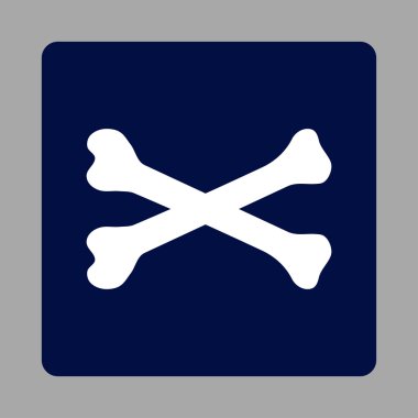 Kemikler Yuvarlak Kare Düğmesi