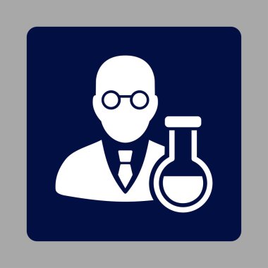 Kimyager Yuvarlak Kare Düğmesi