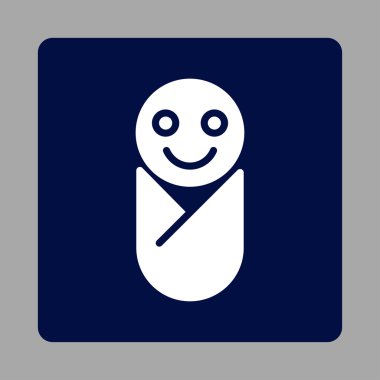 Bebek yuvarlak kare düğme