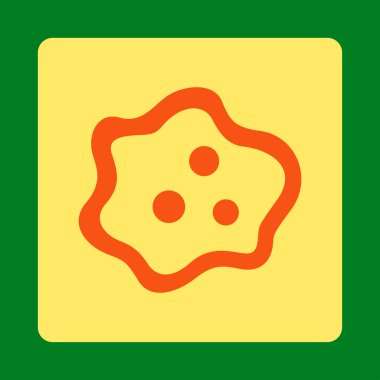 Bakteri yuvarlak kare düğme