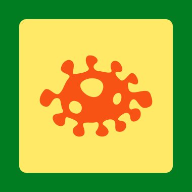 Bakteri yuvarlak kare düğme