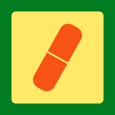 İlaç yuvarlak kare düğme