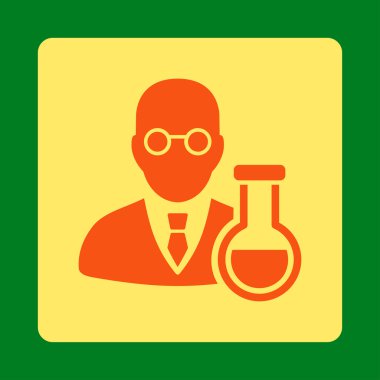 Kimyager Yuvarlak Kare Düğmesi