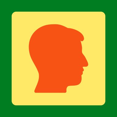 Çocuk kafa yuvarlak kare düğme