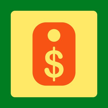 Fiyat Etiketi Yuvarlak Kare Düğmesi