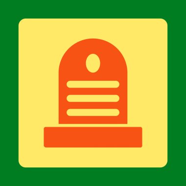 Mezar taşı yuvarlak kare düğme