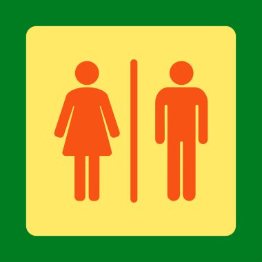 WC yuvarlak kare düğme