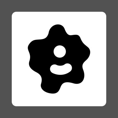 Bakteri yuvarlak kare düğme