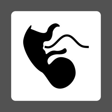 Maymun embriyo yuvarlak kare düğme