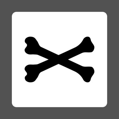 Kemikler Yuvarlak Kare Düğmesi