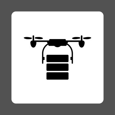 Kargo helikopter yuvarlak kare düğme