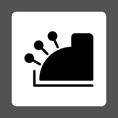 Para Makinesi Yuvarlak Kare Düğmesi