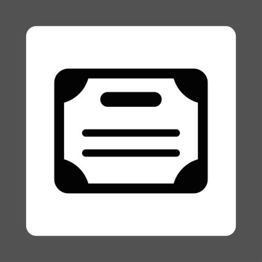 Sertifika Yuvarlak Kare Düğmesi