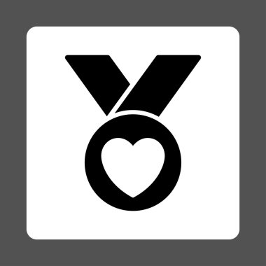 Sadaka madalya yuvarlak kare düğme