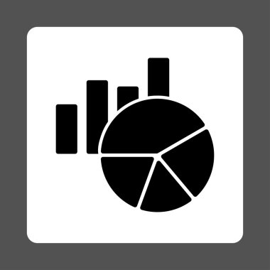 Kare düğme grafikleri yuvarlak