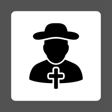 Dini yuvarlatılmış kare düğme