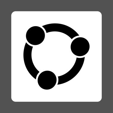 İşbirliği Yuvarlak Kare Düğmesi