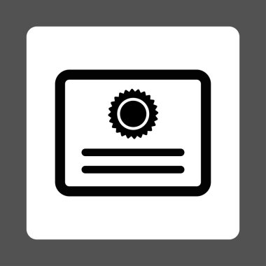 Diploma yuvarlak kare düğme