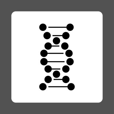 DNA sarmalının yuvarlak kare düğme