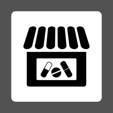 Eczacı yuvarlak kare düğme